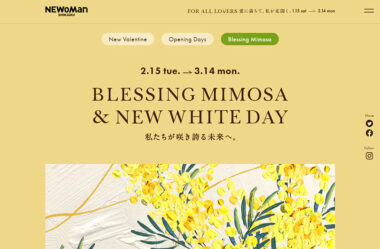 BLESSING MIMOSA & NEW WHITE DAY　私たちが咲き誇る未来へ。