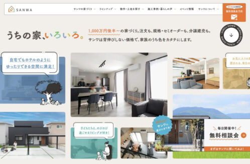 サンワ(SANWA) | 建築・住宅・不動産・オフィスのWebデザイン
