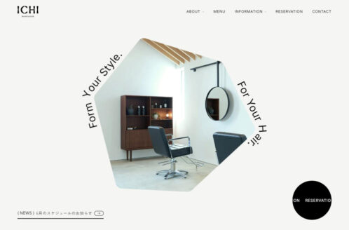 ICHI HAIR SALON | 実店舗・商業施設のWebデザイン
